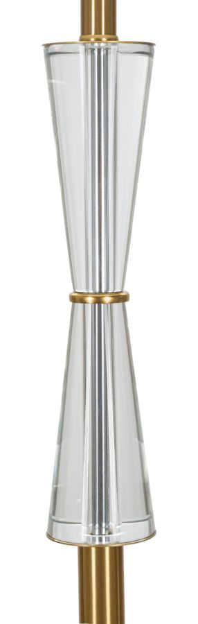 Luxuriöse Stehlampe in Gold und Weiß