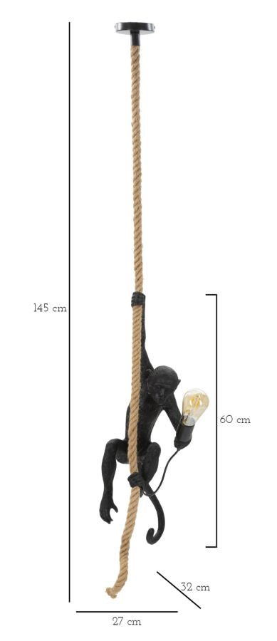 Gold und Schwarz Monkey Deckenleuchte