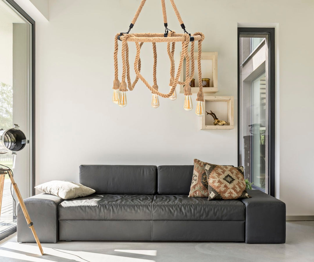 Runde Seil Deckenlampe Metallrahmen Circle Kollektion