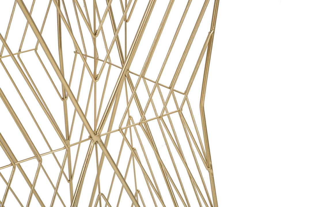Gold Metall Bartisch Lines 4 Modernes Design
