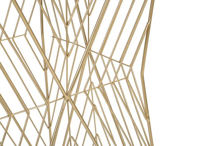 Gold Metall Bartisch Lines 4 Modernes Design