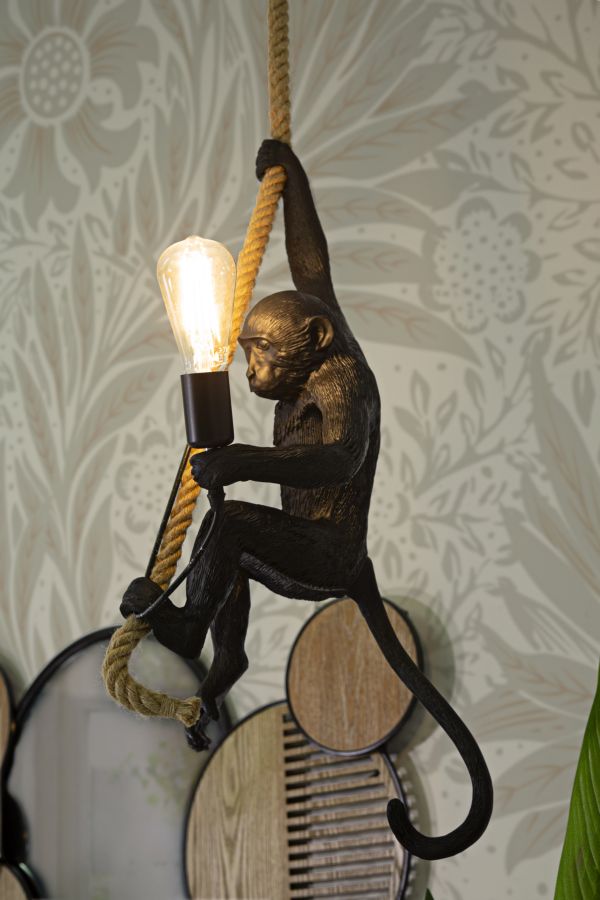 Gold und Schwarz Monkey Deckenleuchte