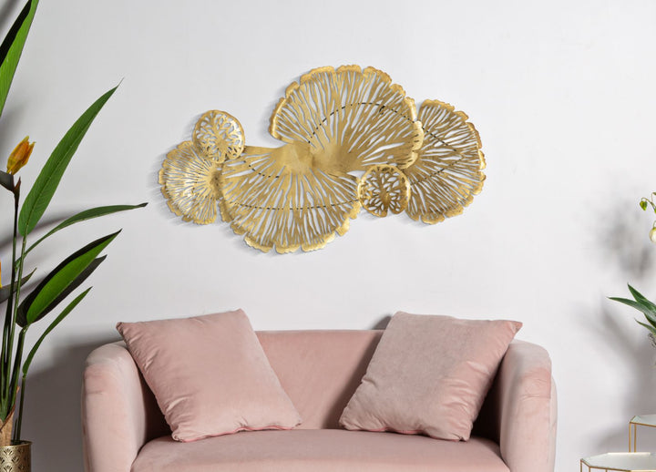 Blattgold Wanddekoration (Moderne Skulptur)