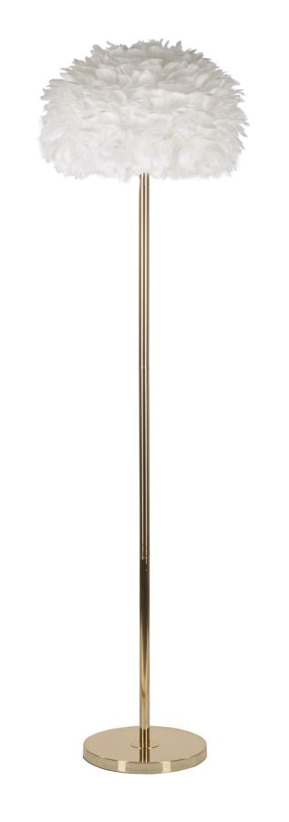 Weiss Schlanke Stehlampe Federschirm Feathers Kollektion