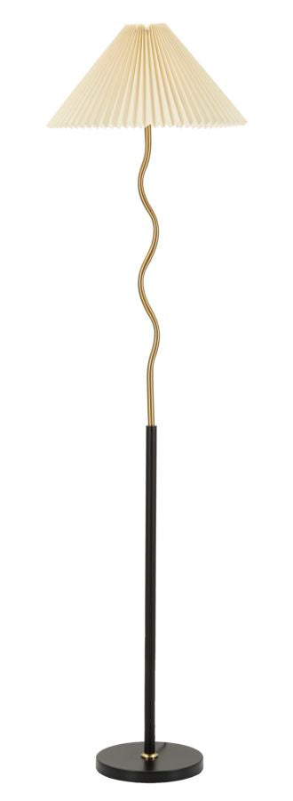Gold Weiss Stehlampe Kristall Akzente Closy Modernes Design