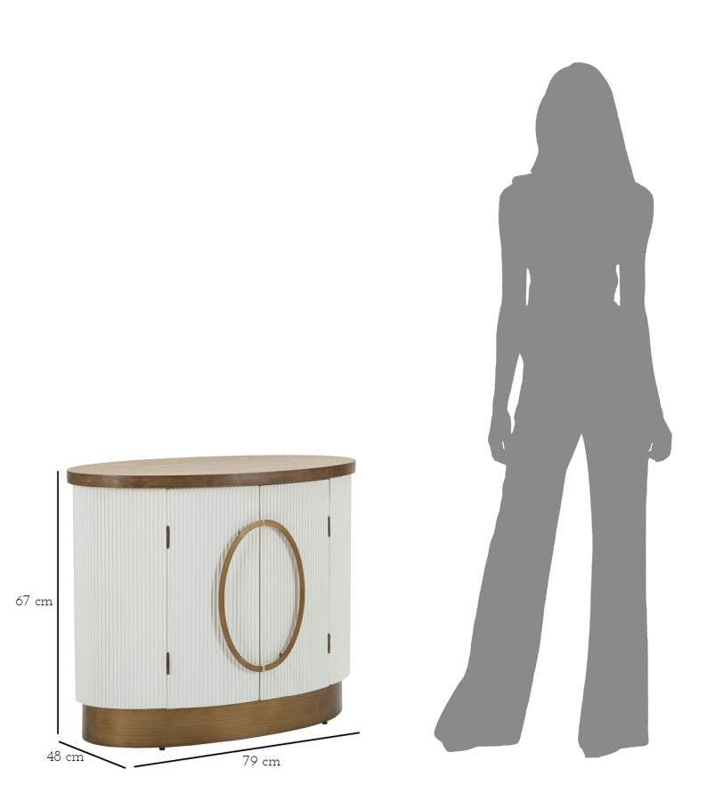 Weiss 2 Tuer Schrank Holz Akzente Tolosa Kollektion