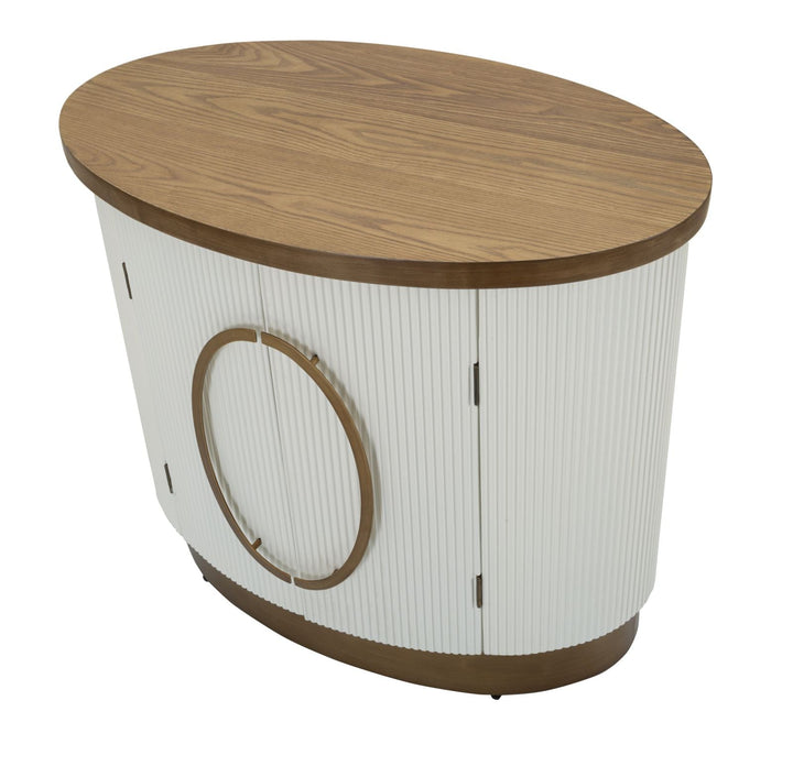 Weiss 2 Tuer Schrank Holz Akzente Tolosa Kollektion