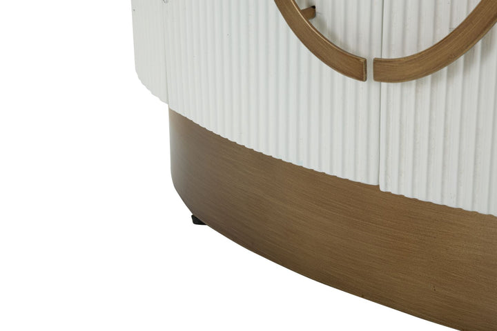 Weiss 2 Tuer Schrank Holz Akzente Tolosa Kollektion