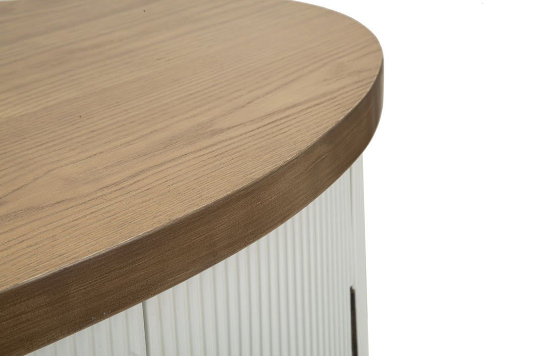Weiss 2 Tuer Schrank Holz Akzente Tolosa Kollektion