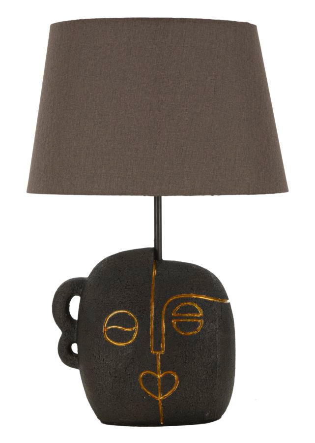 Mehrfarbige moderne Tischlampe mit Stoffschirm (Color Kollektion)