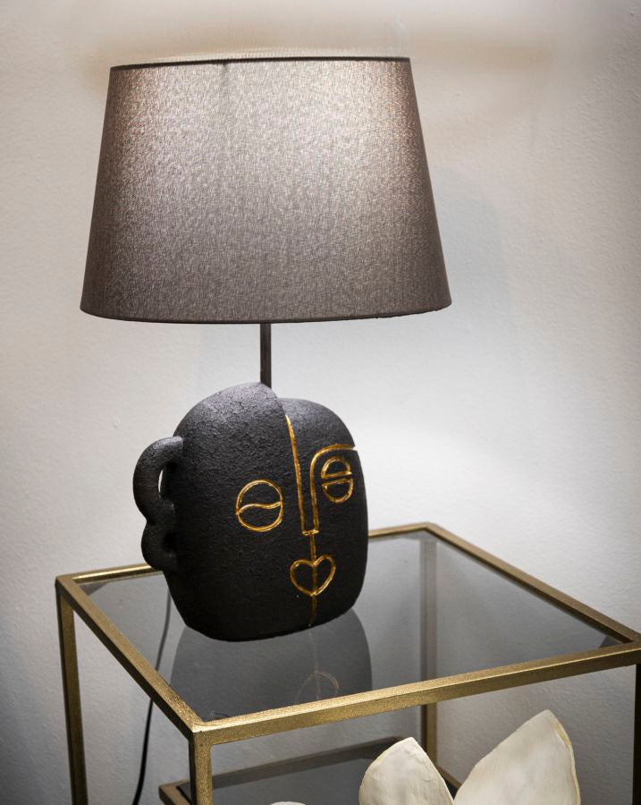 Mehrfarbige moderne Tischlampe mit Stoffschirm (Color Kollektion)