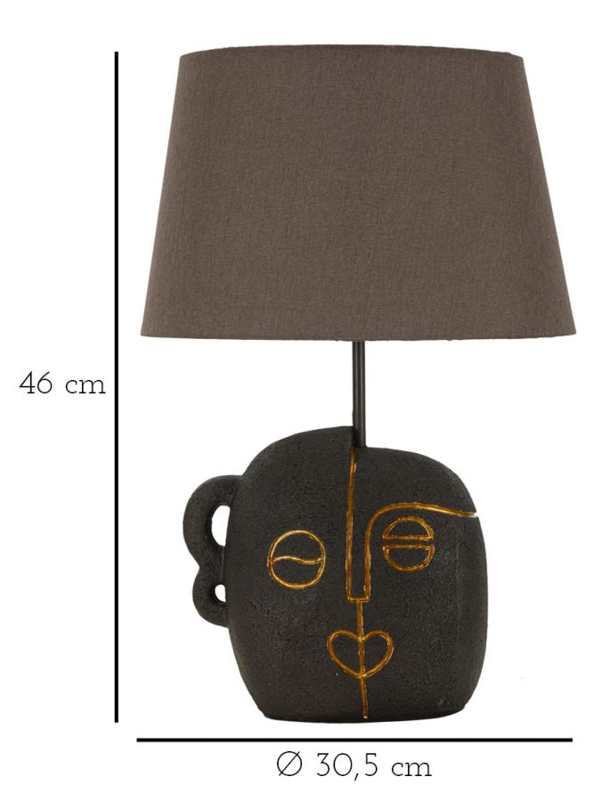 Mehrfarbige moderne Tischlampe mit Stoffschirm (Color Kollektion)