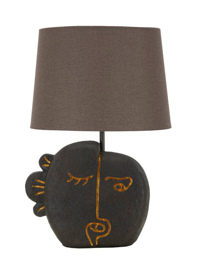 Braun Tribal Tischlampe Dekorative Basis Moderner Akzent