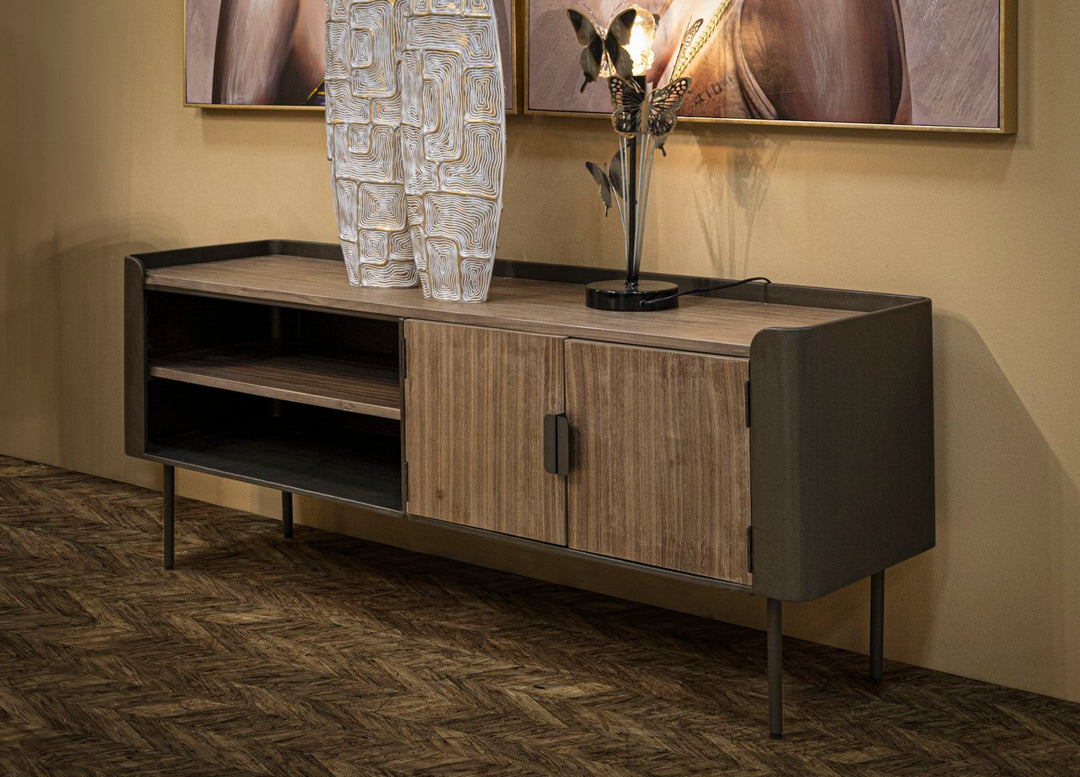 Holz TV Board Mit Stauraum Toronto Lowboard