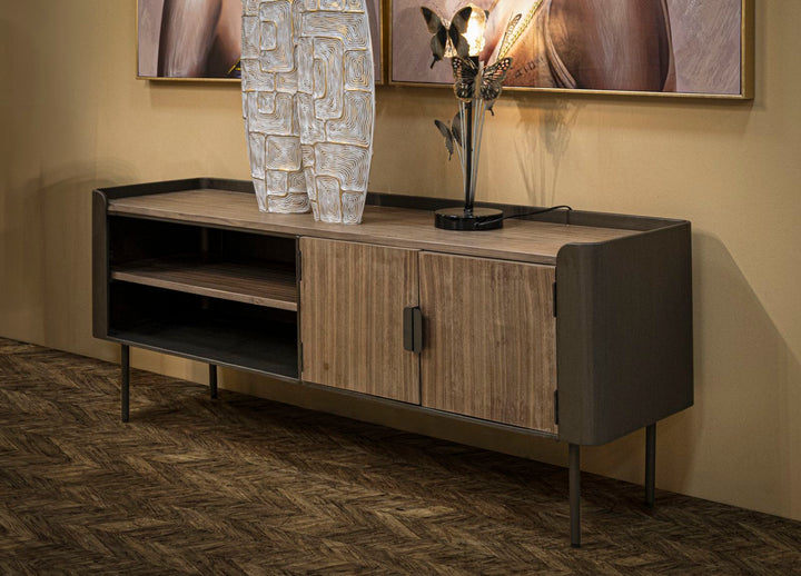 Holz TV Board Mit Stauraum Toronto Lowboard