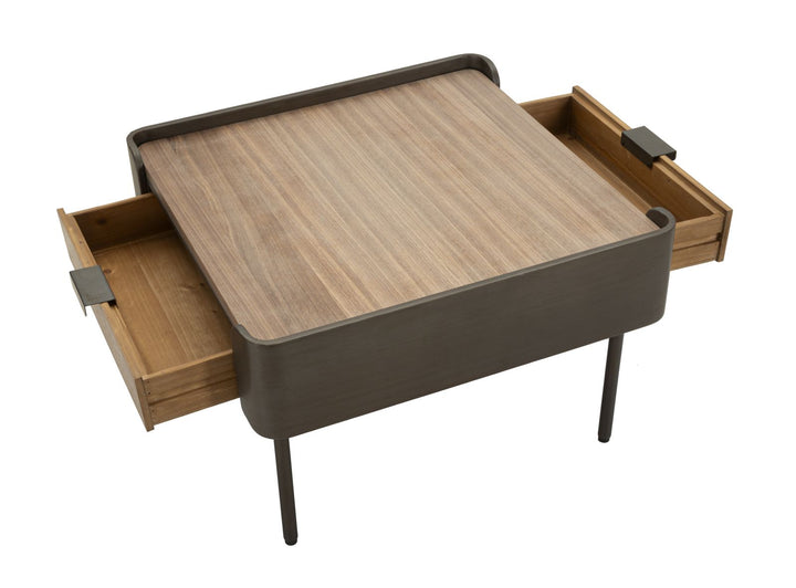 Holz Couchtisch Mit Schubladen Toronto Wohnzimmer