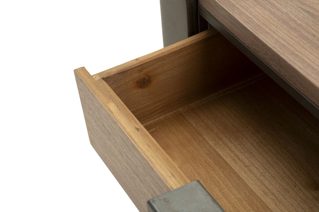 Holz Couchtisch Mit Schubladen Toronto Wohnzimmer