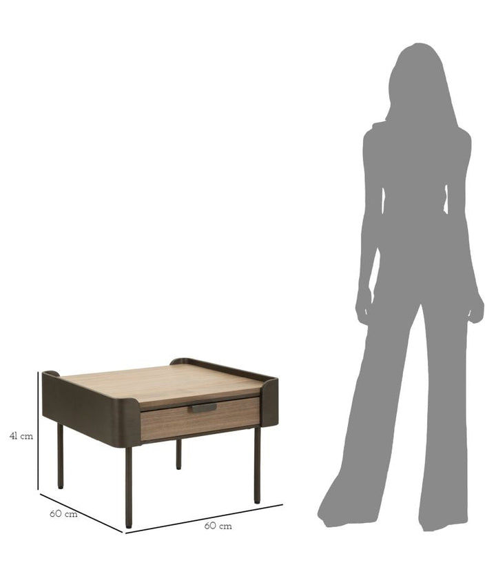 Holz Couchtisch Mit Schubladen Toronto Wohnzimmer