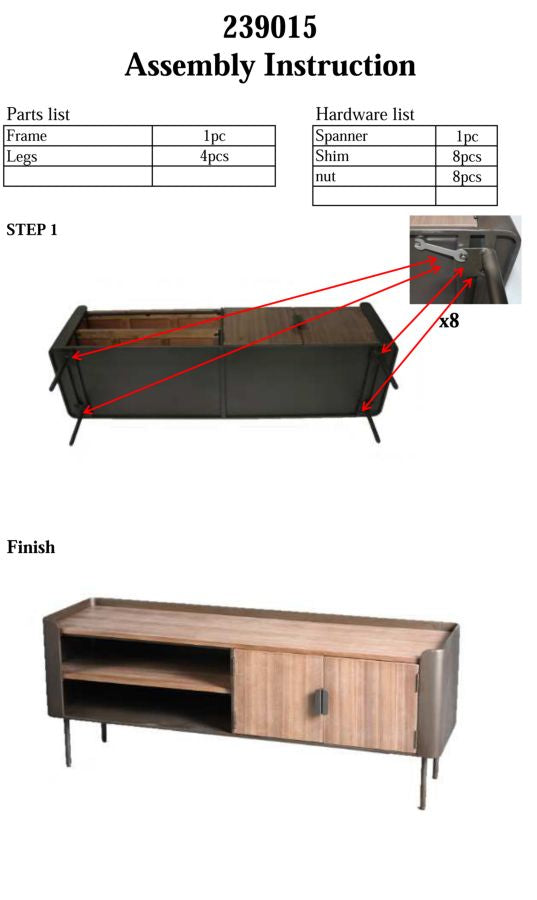 Holz TV Board Mit Stauraum Toronto Lowboard
