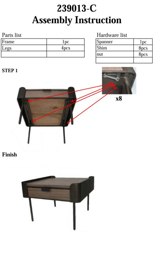 Holz Couchtisch Mit Schubladen Toronto Wohnzimmer