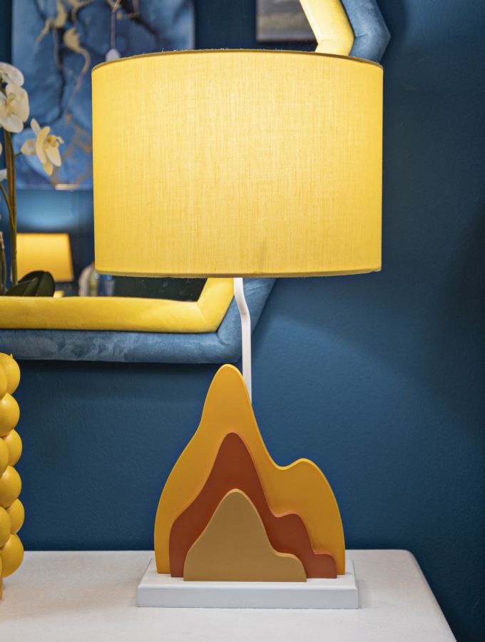Gelb Moderne Tischlampe Stoffschirm Color Kollektion