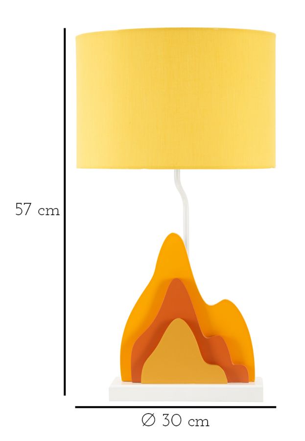 Gelb Moderne Tischlampe Stoffschirm Color Kollektion
