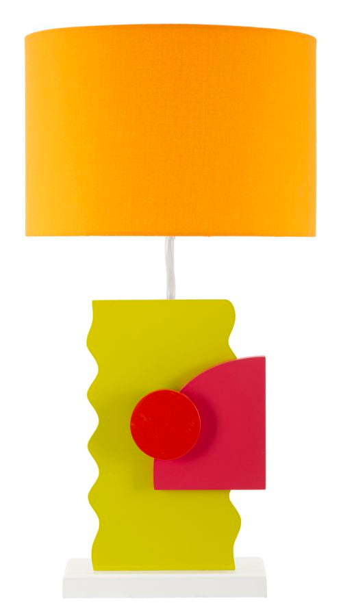 Orange Moderne Tischlampe Stoffschirm Color Kollektion