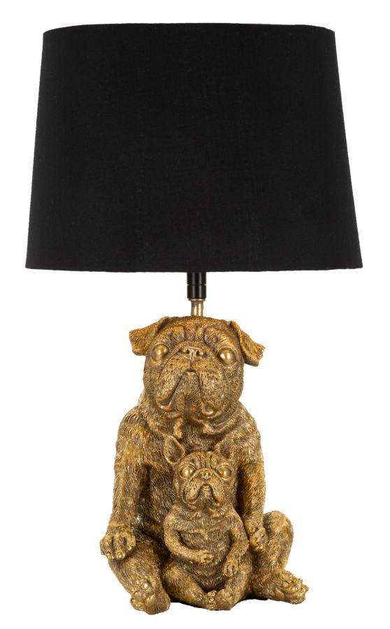 Gold Hase Skulptur Tischlampe Weiss Schirm Moderner Akzent