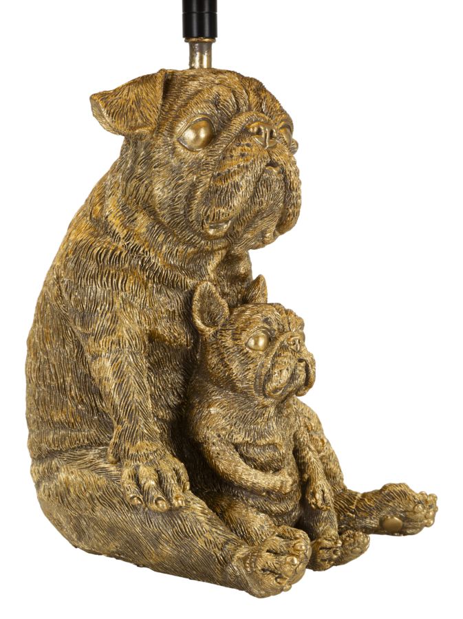 Gold Hase Skulptur Tischlampe Weiss Schirm Moderner Akzent