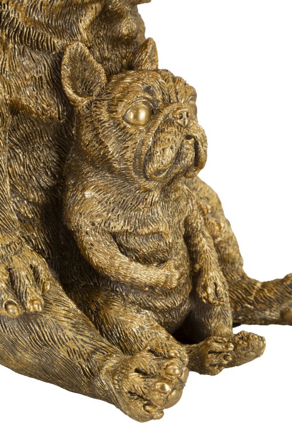 Gold Hase Skulptur Tischlampe Weiss Schirm Moderner Akzent
