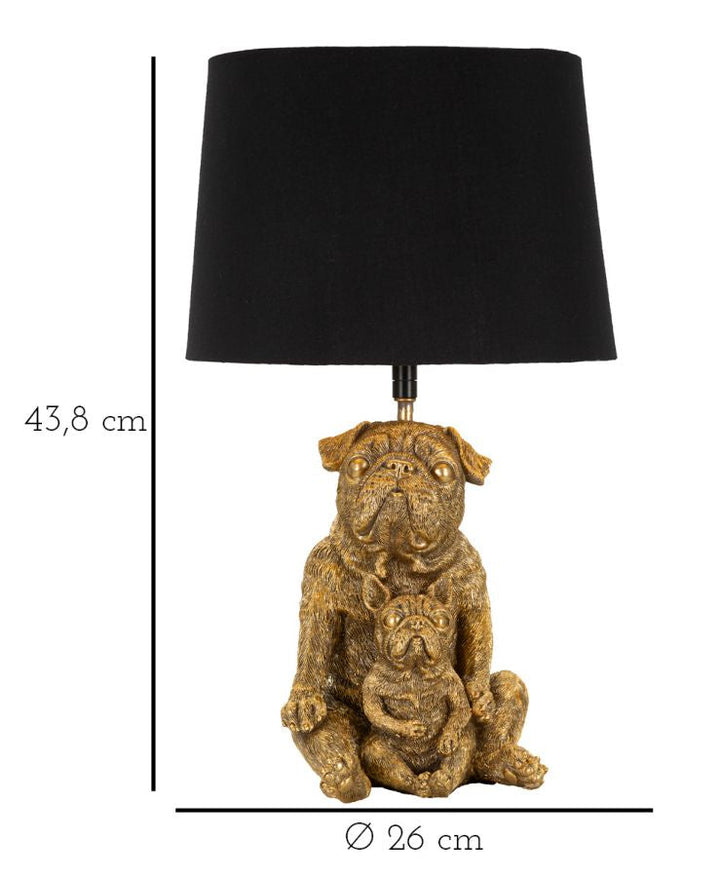 Gold Hase Skulptur Tischlampe Weiss Schirm Moderner Akzent