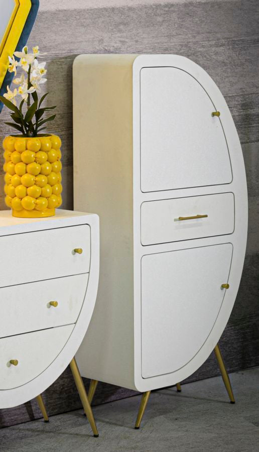 Weiss 2 Tuer Schrank Holzbeine Venus Aufbewahrung