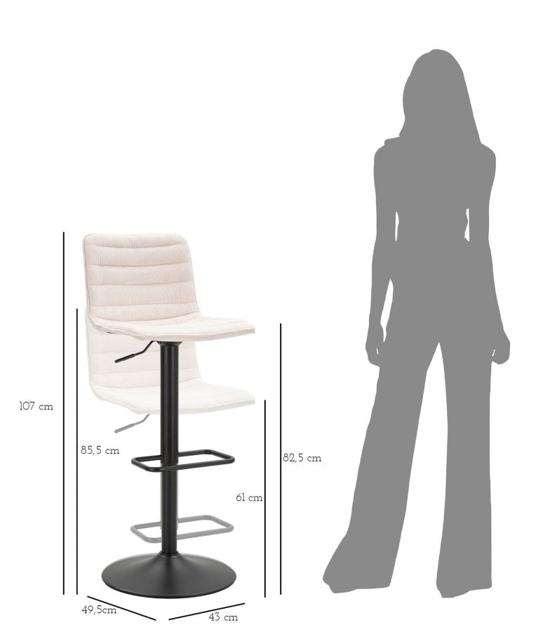 Weiss Verstellbarer Barhocker Mit Lift High Kollektion