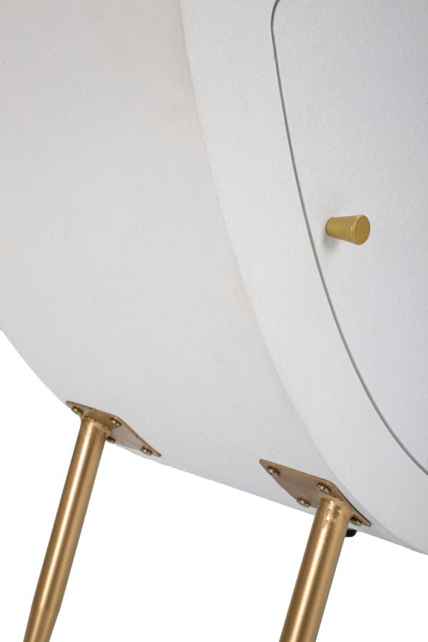 Weiss Hoher Nachttisch Mit Schublade Venus