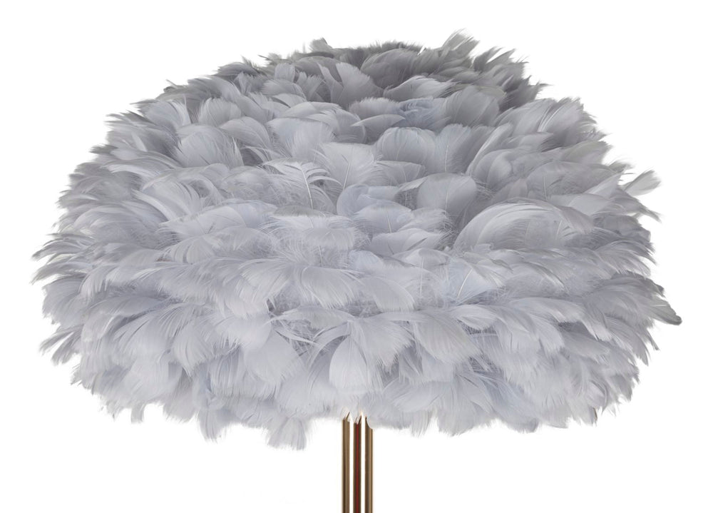 Grau Schlanke Stehlampe Federschirm Feathers Kollektion