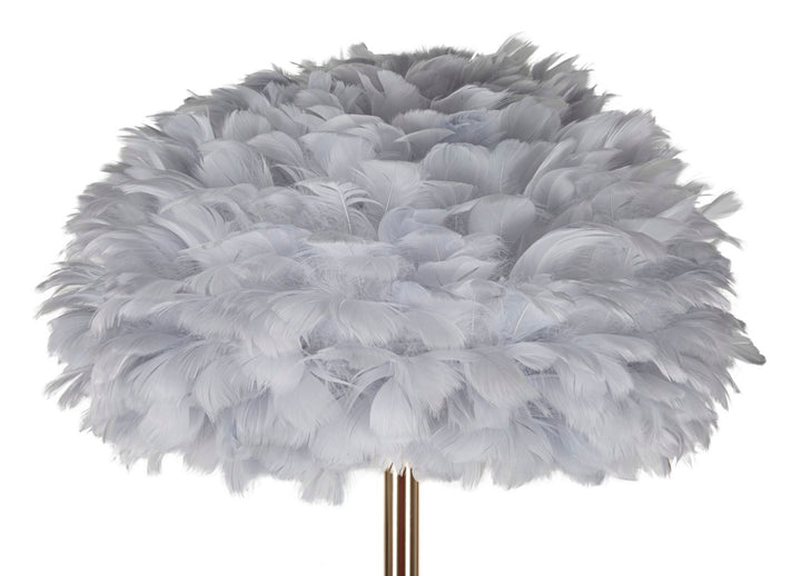Grau Schlanke Stehlampe Federschirm Feathers Kollektion