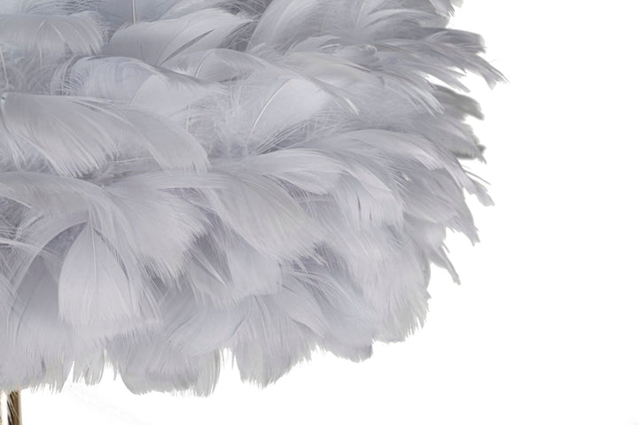Grau Schlanke Stehlampe Federschirm Feathers Kollektion