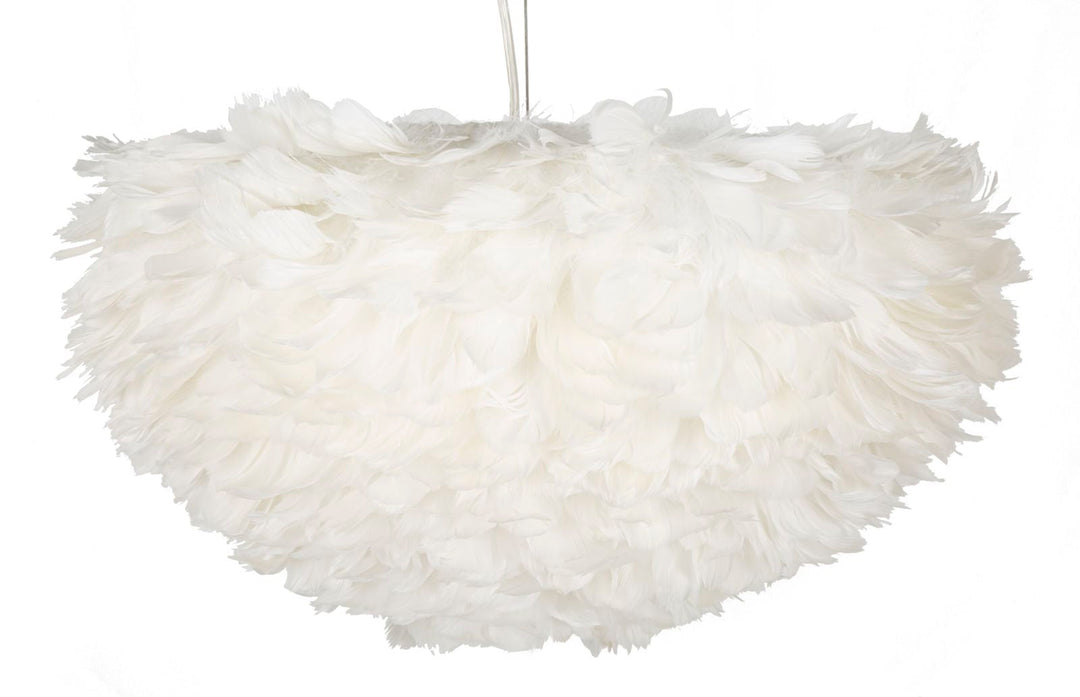 Weiss Feder Deckenlampe Elegante Haengeleuchte