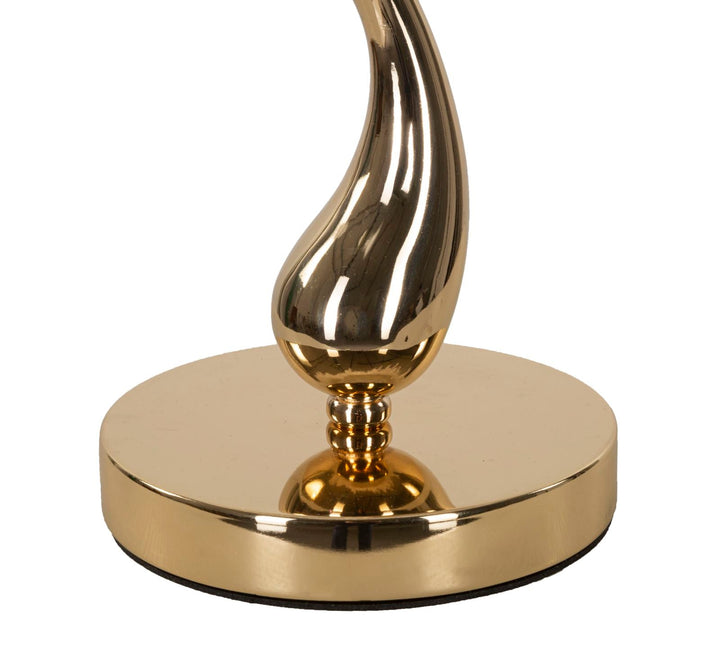 Weiss Feder Tischlampe Goldbasis Cart Kollektion