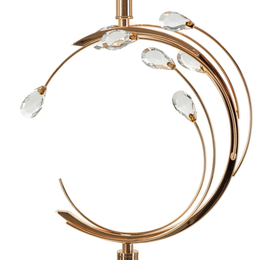 Weiss Gold Stehlampe Runde Basis Bruxelles Modernes Design