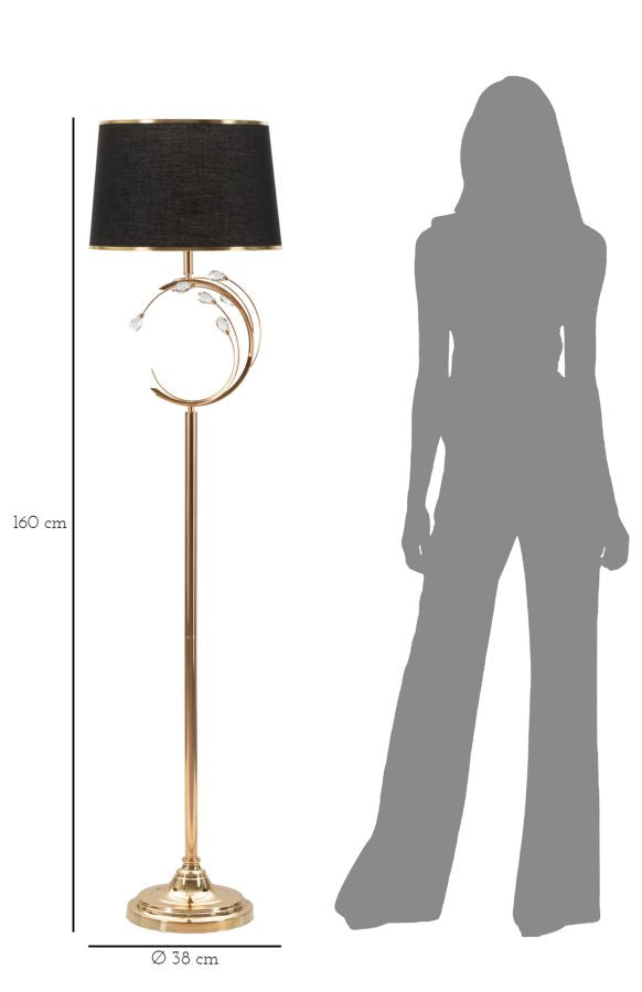 Weiss Gold Stehlampe Runde Basis Bruxelles Modernes Design