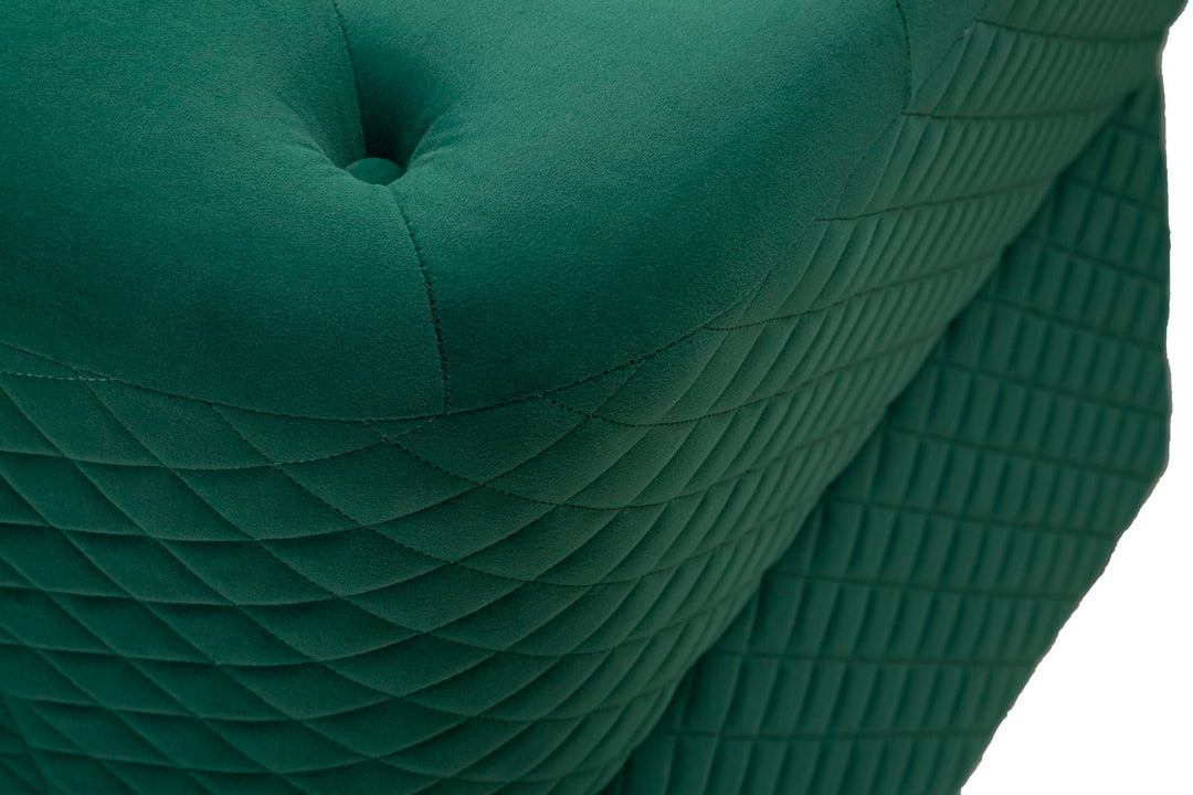 Grün Samt Sofa Mit Kissen Emy 2 Sitzer