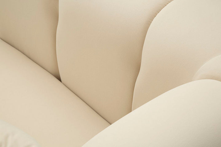 Creme Polster Sessel Mit Kissen Alma Akzentstuhl