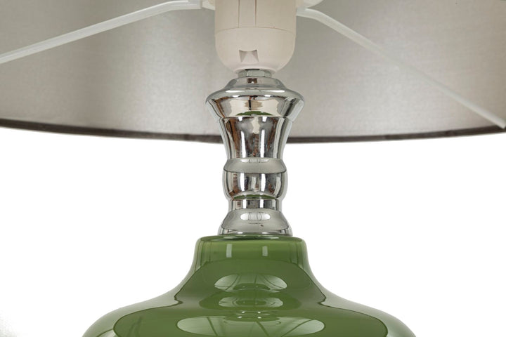 Schwarz Gold Stehlampe Stoffschirm Eva One Modernes Design