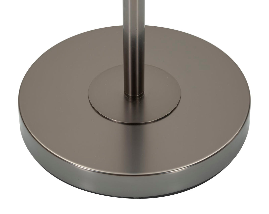 Weiss Silber Stehlampe Stoffschirm Bright One Modern