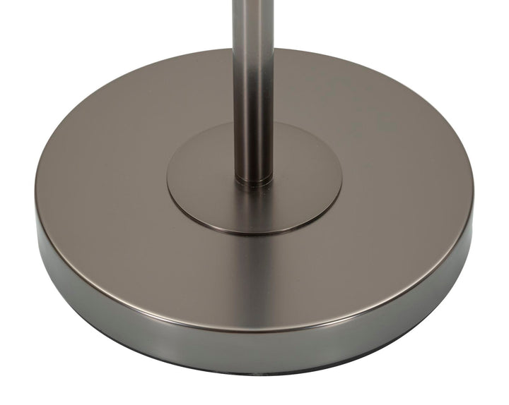 Weiss Silber Stehlampe Stoffschirm Bright One Modern