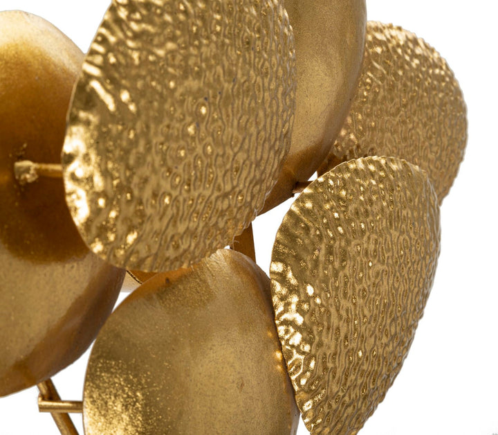 Gold Metall Wandleuchte Seemuschel Design Zeitgenoessischer Stil