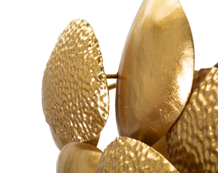 Gold Metall Wandleuchte Seemuschel Design Zeitgenoessischer Stil