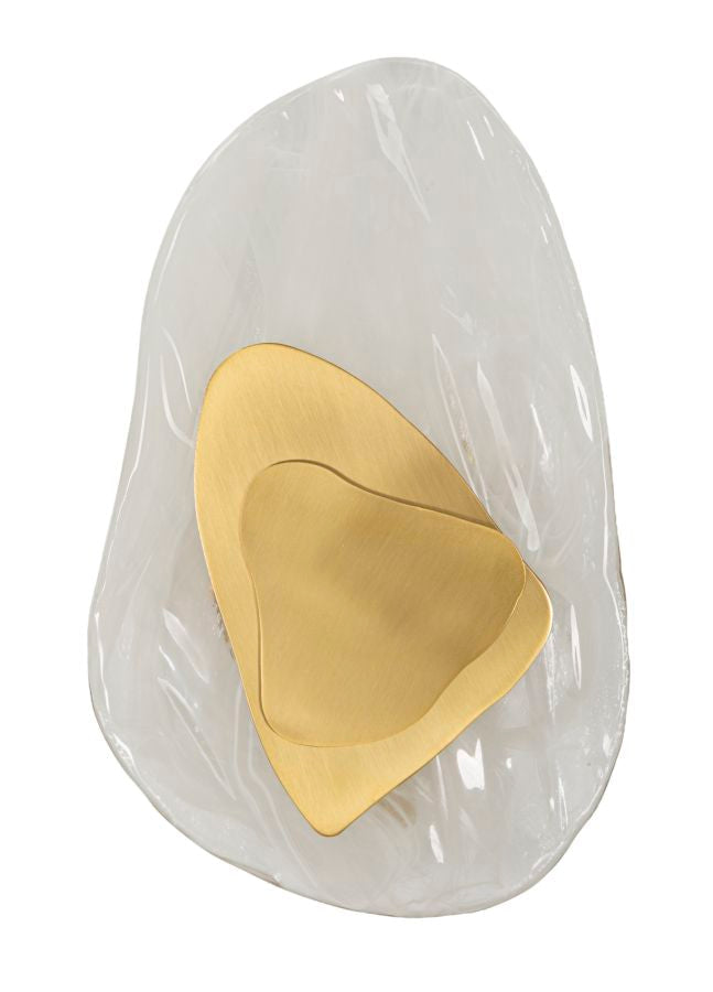 Gold Weiss Wandleuchte Wellen Design Ocean Kollektion