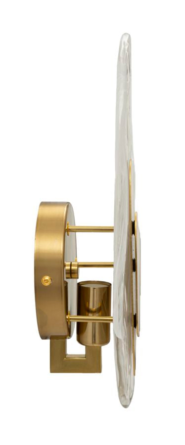 Gold Weiss Wandleuchte Wellen Design Ocean Kollektion